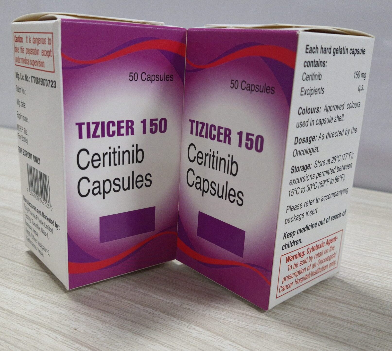 Tizicer 150 (Ceritinib 150 mg)