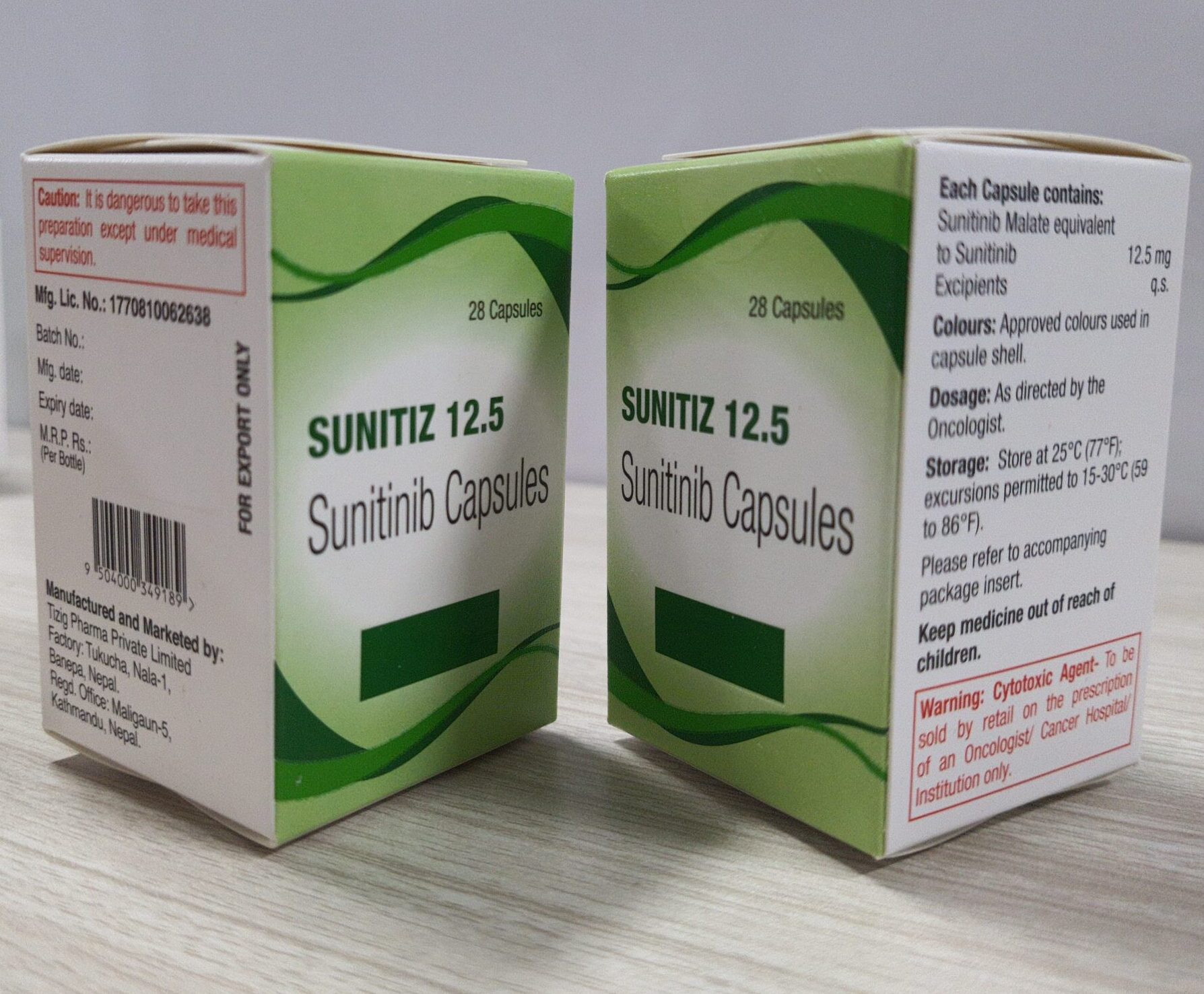 Sunitiz 12.5 (Sunitinib Malate)