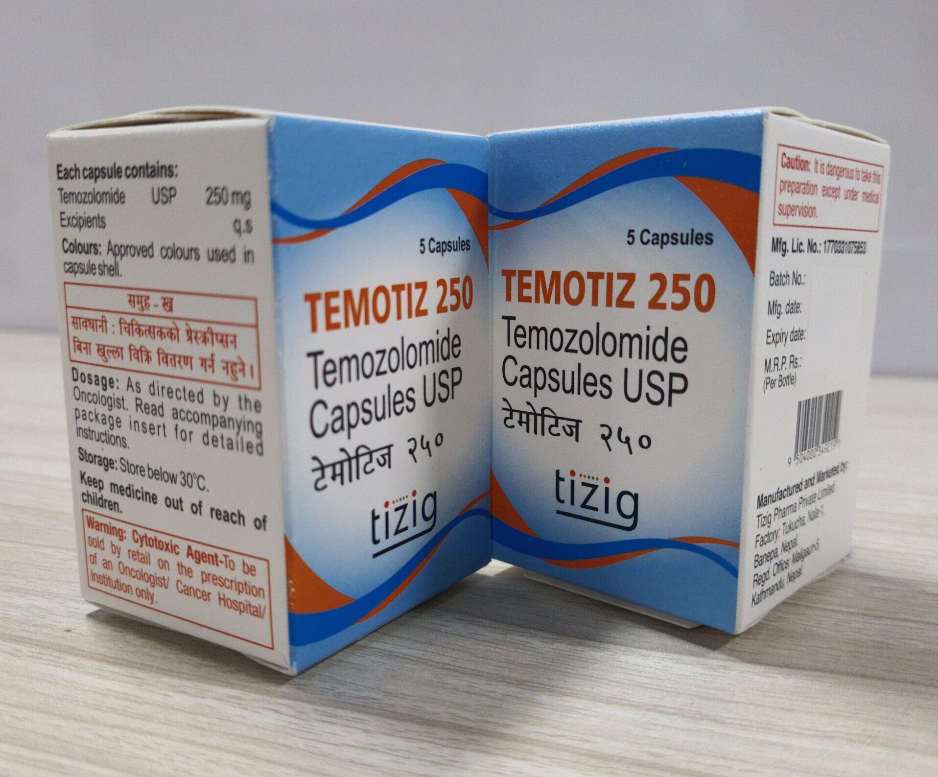 Temotiz 250 (Temozolomide Capsules UPS)